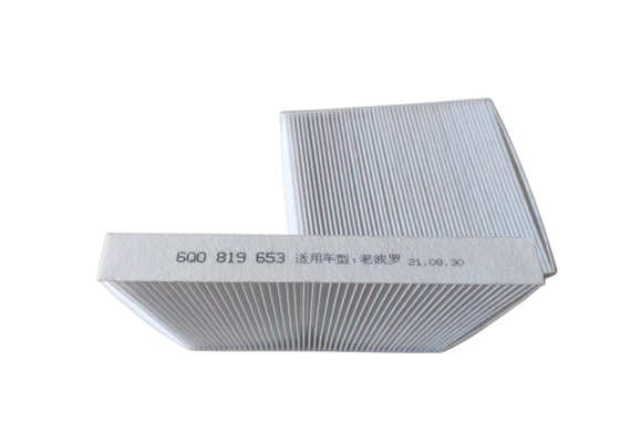 Dikdörtgen 6Q0819653 250mm Araba Kabin Filtresi Birçok Araba VW Fox Polo Skoda Audi